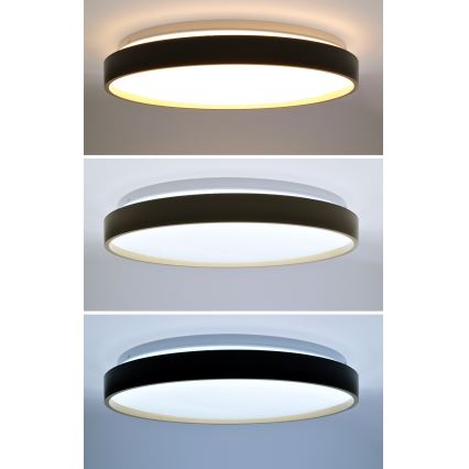 Himmennettävä LED-kattovalaisin CALA LED/48W/230V 3000-6500K musta/kulta + kauko-ohjaus