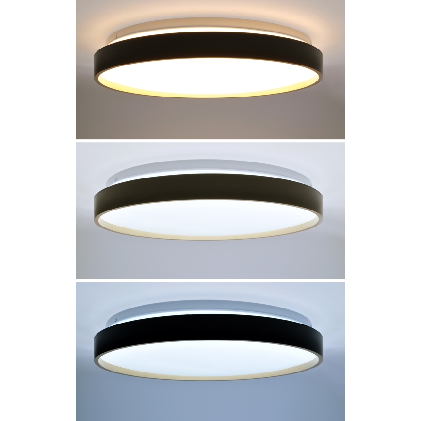 Himmennettävä LED-kattovalaisin CALA LED/48W/230V 3000-6500K musta/kulta + kauko-ohjaus