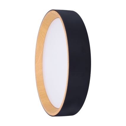 Himmennettävä LED-kattovalaisin LARIOS LED/48W/230V 3000-6500K halkaisija 39 cm musta + kauko-ohjaus