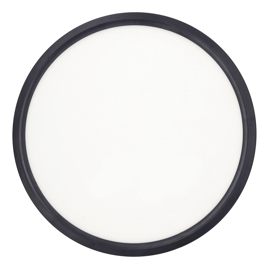 LED himmennettävä kattovalaisin ESTELA LED/36W/230V halkaisija 30 cm musta + kaukosäädin