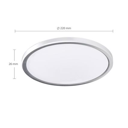 LED-kylpyhuoneen kattovalaisin ACATE LED/18W/230V 3000/4000/6000K Ø 22 cm IP54