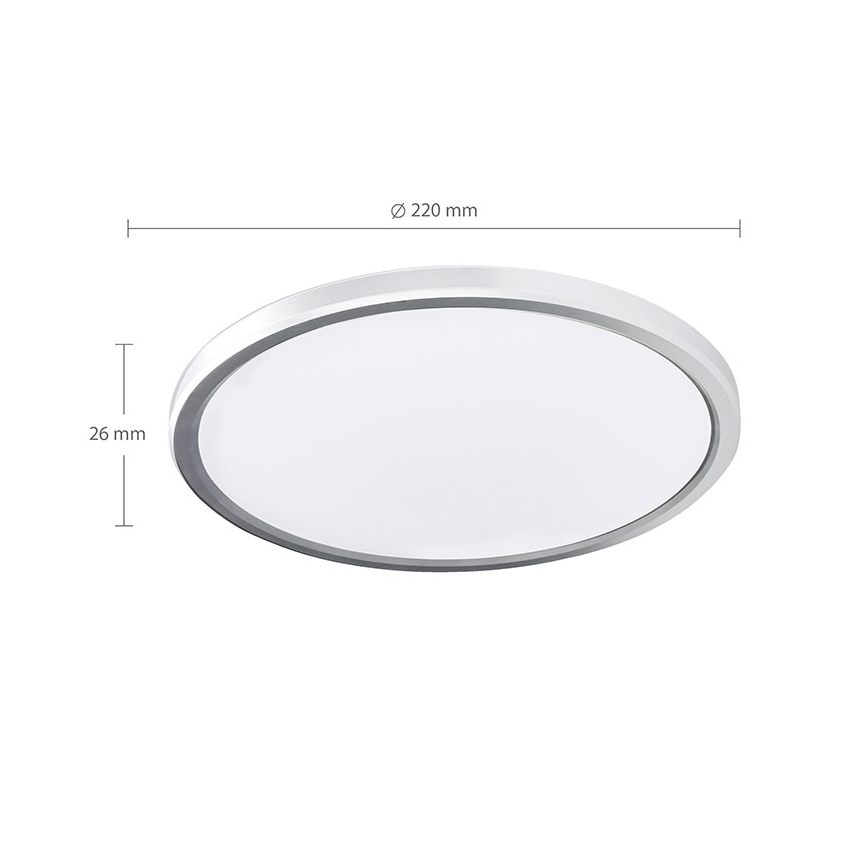 LED-kylpyhuoneen kattovalaisin ACATE LED/18W/230V 3000/4000/6000K Ø 22 cm IP54