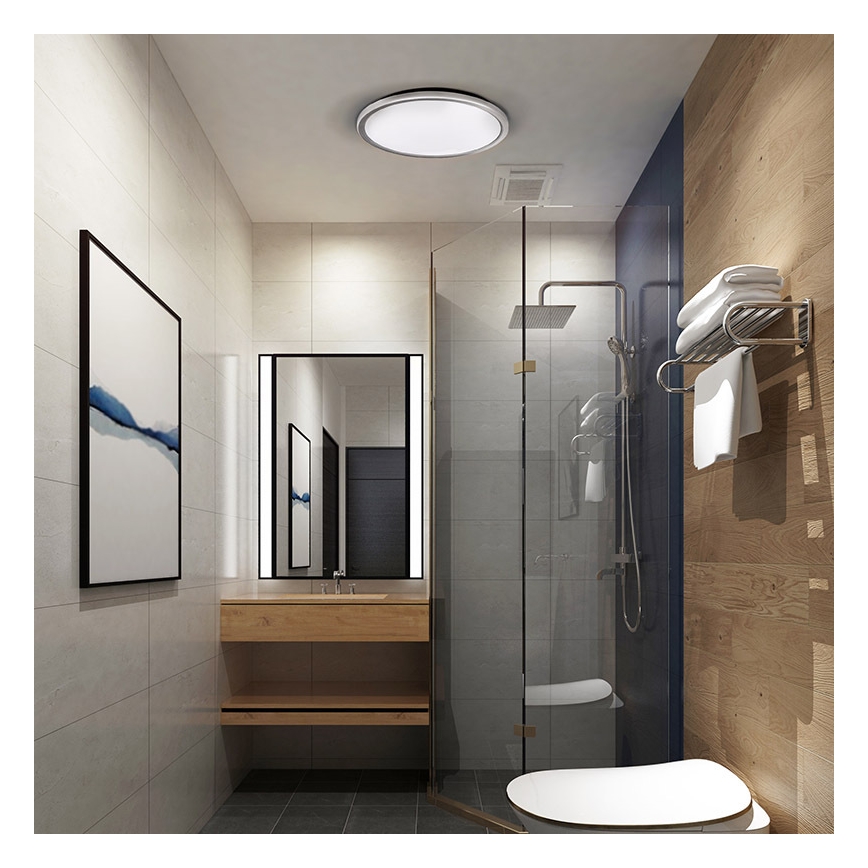 LED-kylpyhuoneen kattovalaisin ACATE LED/24W/230V 3000/4000/6000K Ø 29,3 cm IP54