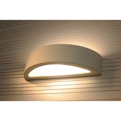 Seinävalaisin ATENA 1xE27/60W/230V 40,5 cm valkoinen