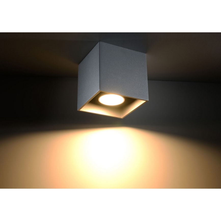 Kohdevalo QUAD 1 1xGU10/10W/230V harmaa