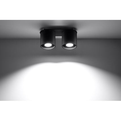 Kohdevalo ORBIS 2 2xGU10/40W/230V musta