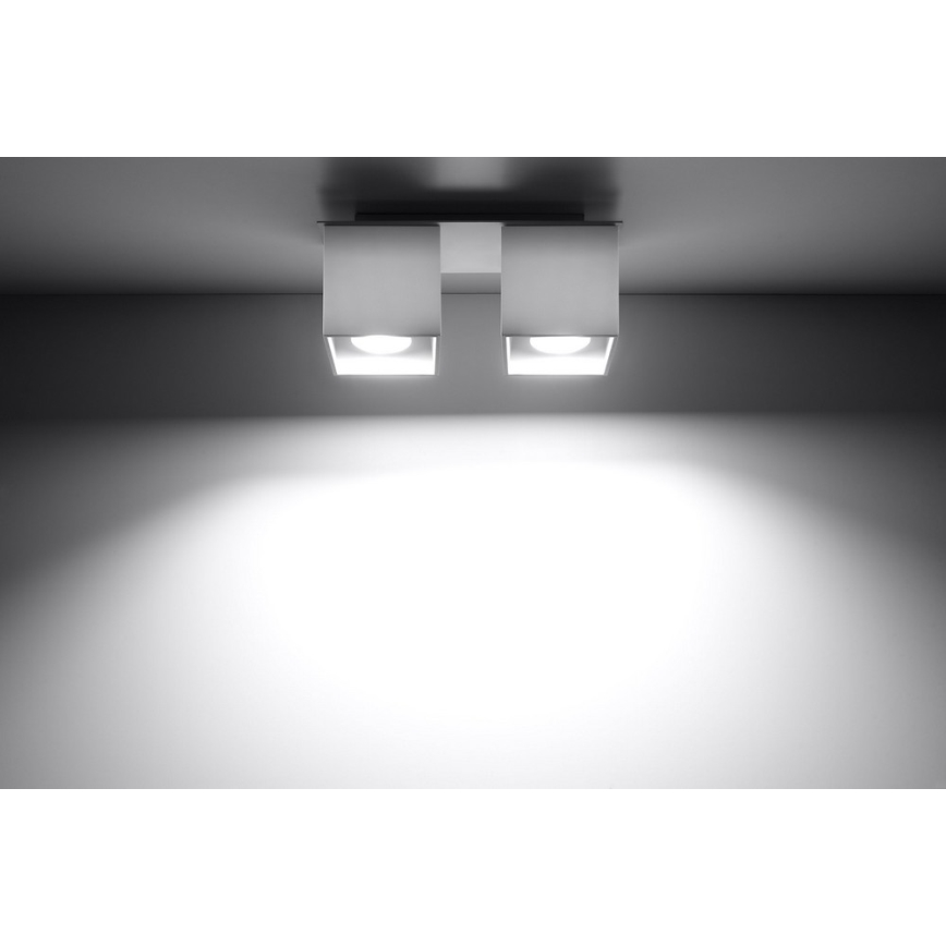 Kohdevalo QUAD 2 2xGU10/40W/230V valkoinen