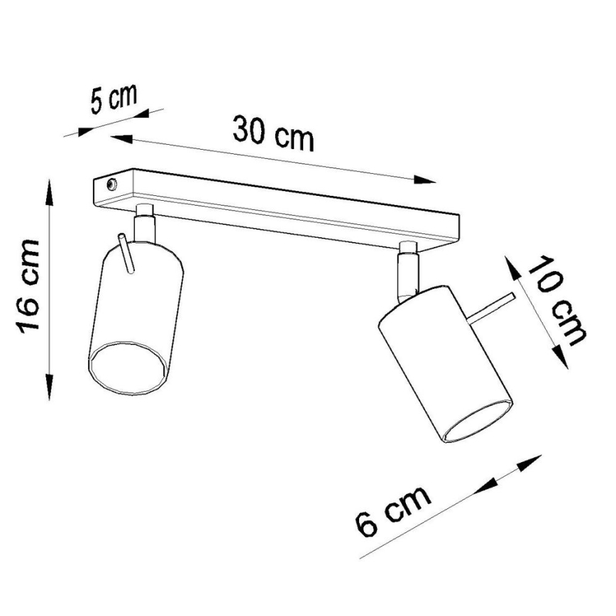 Katon kohdevalo RING 2xGU10/10W/230V
