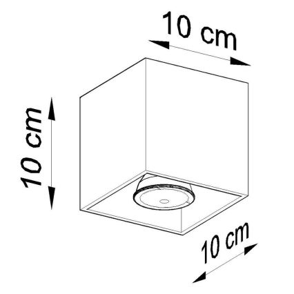 Kohdevalo QUAD 1 1xGU10/10W/230V antrasiitti