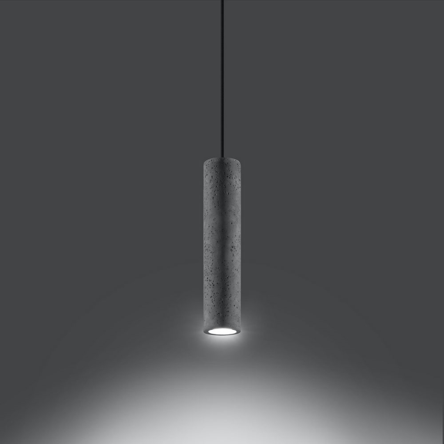 Kattokruunu johdossa LUVO 1xGU10/40W/230V metalli/musta