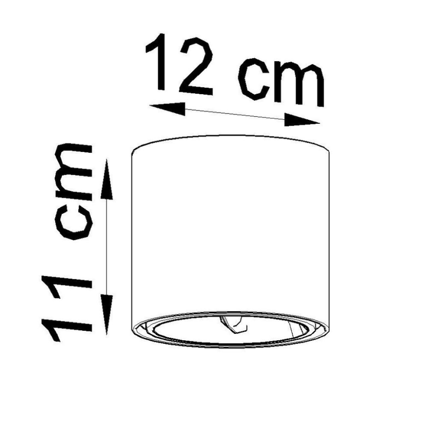 Kohdevalo TIUBE 1xGU10-AR111/10W/230V