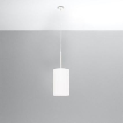 Kattokruunu johdossa OTTO 1xE27/60W/230V d. 15 cm valkoinen