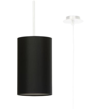 Kattokruunu johdossa OTTO 1xE27/60W/230V d. 15 cm musta