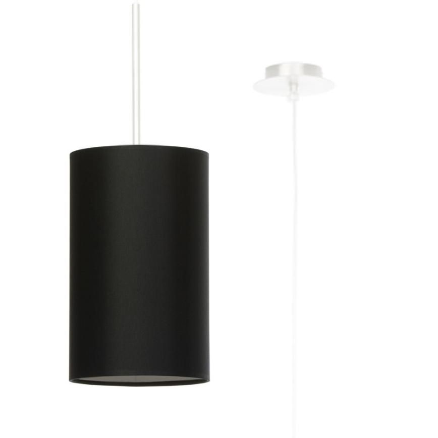Kattokruunu johdossa OTTO 1xE27/60W/230V d. 15 cm musta