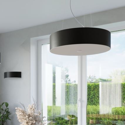 Kattokruunu johdossa SKALA 3xE27/60W/230V halkaisija 30 cm musta