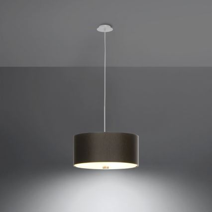 Kattokruunu johdossa SKALA 3xE27/60W/230V halkaisija 30 cm musta