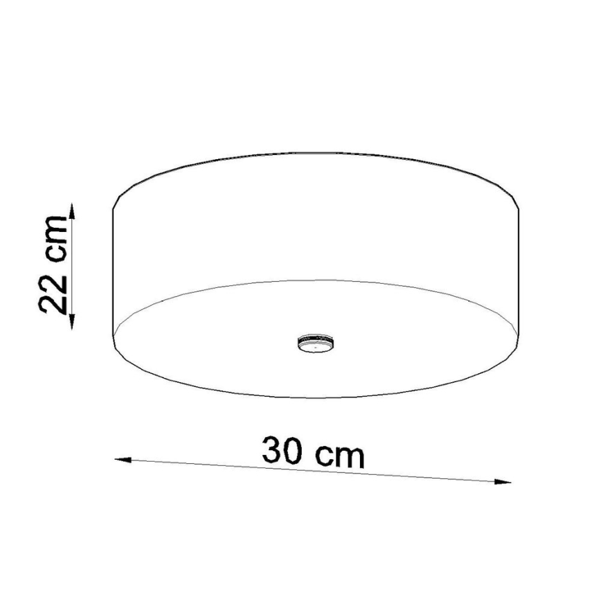 Kattovalo SKALA 3xE27/60W/230V halkaisija 30 cm valkoinen