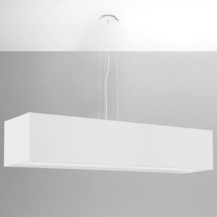 Kattokruunu johdossa SANTA 5xE27/60W/230V 120 cm valkoinen