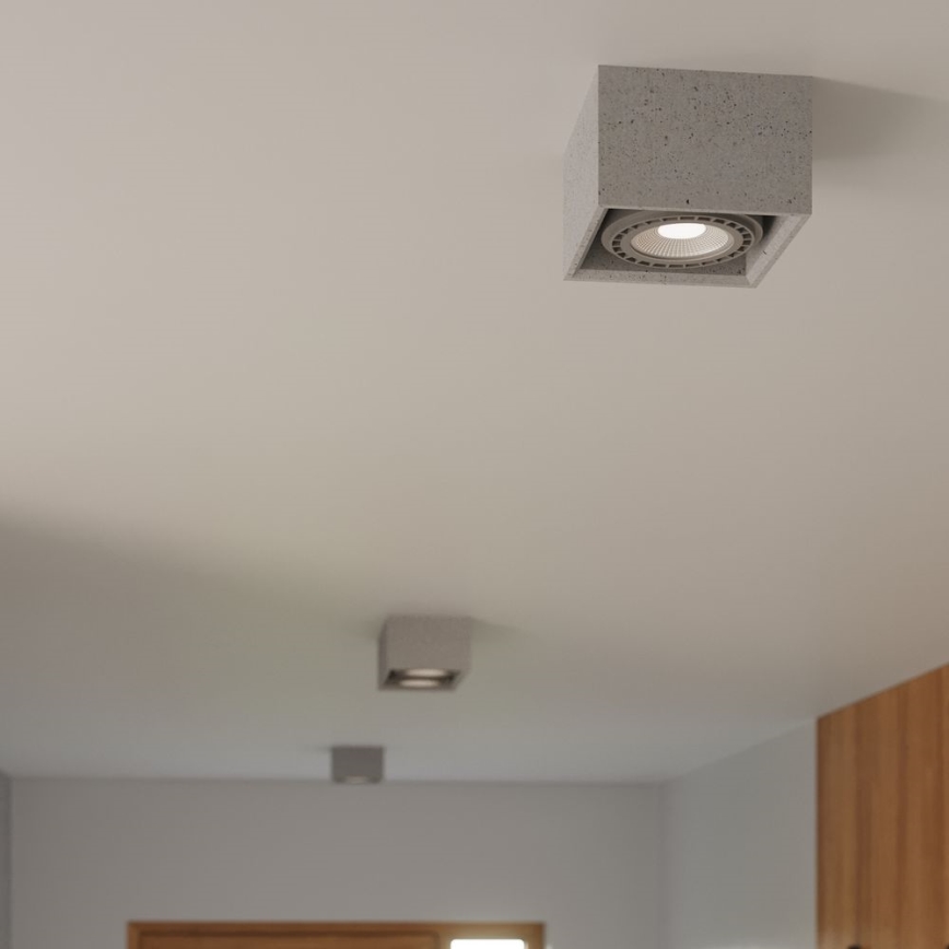 Kattovalo QUATRO AR111 1xGU10/40W/230V betoni