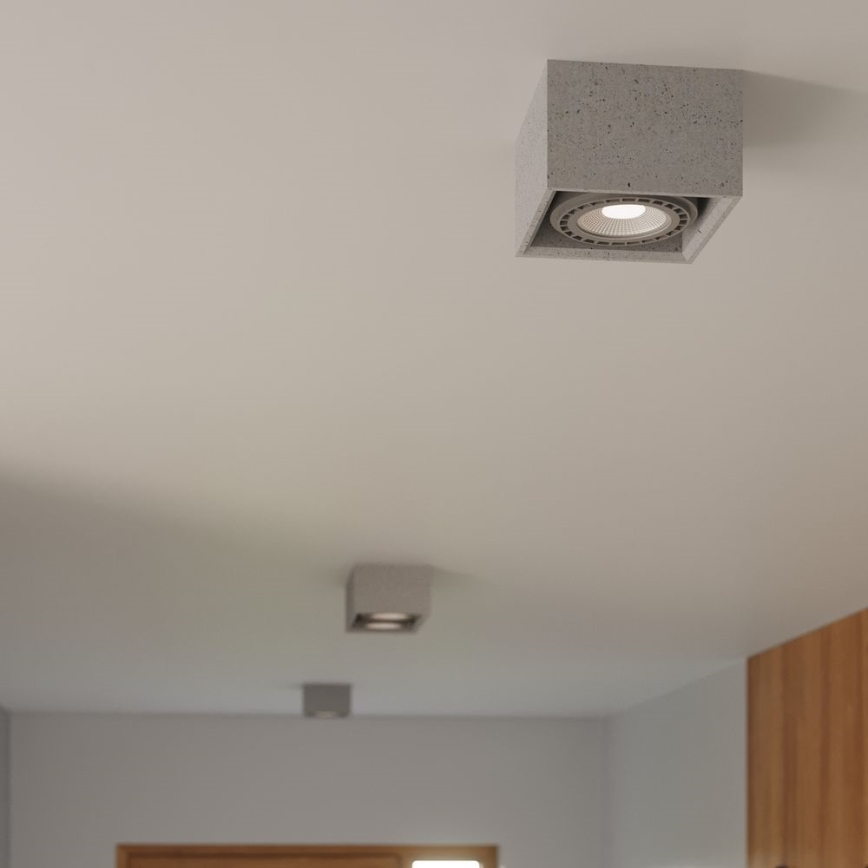 Kattovalo QUATRO AR111 2xGU10/40W/230V betoni