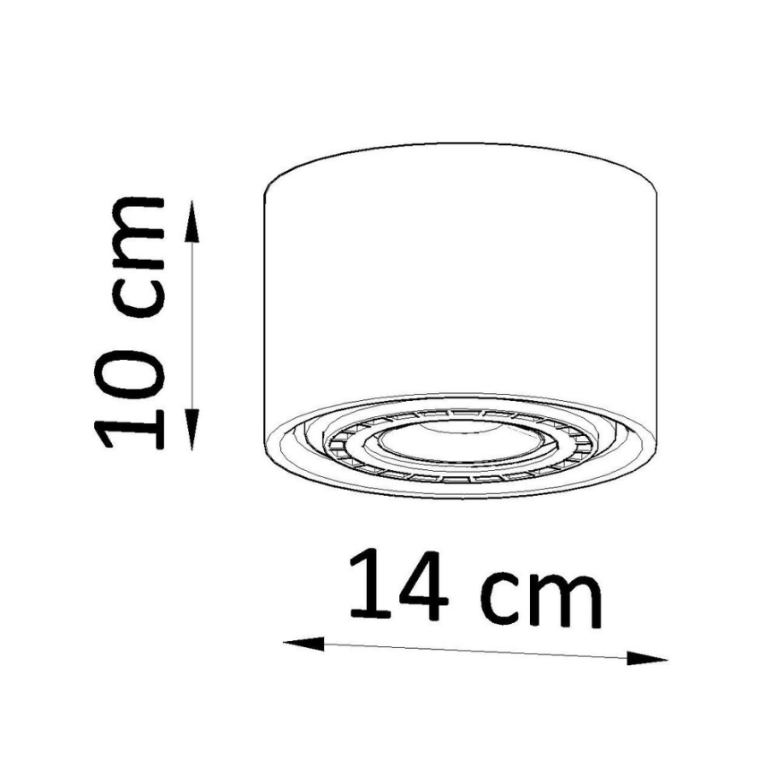 Kattovalo BASIC AR111 1xGU10/40W/230V pyökki