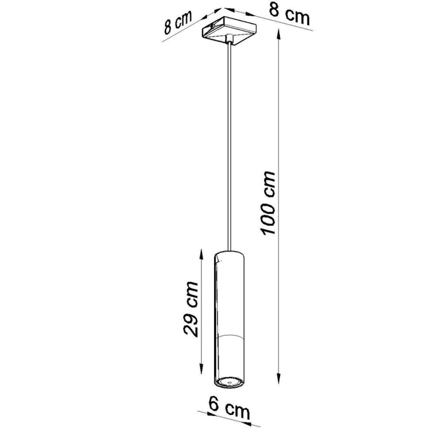 Kattokruunu johdossa LOOPEZ 1xGU10/10W/230V musta/kupari
