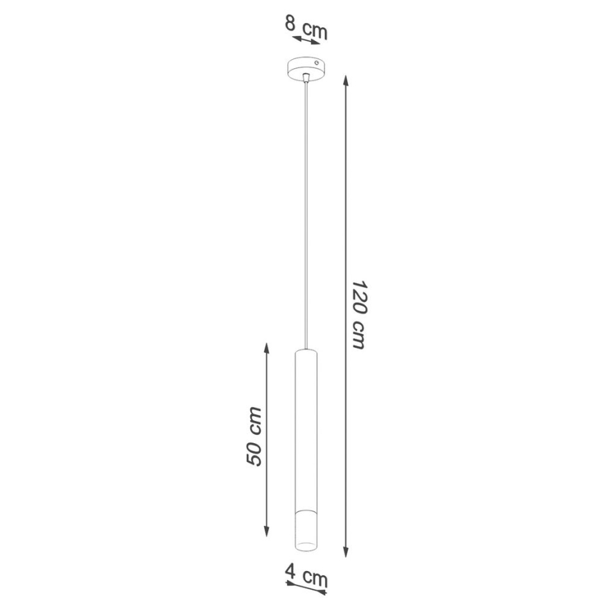 Kattokruunu johdossa VIZIER 1xG9/40W/230V musta