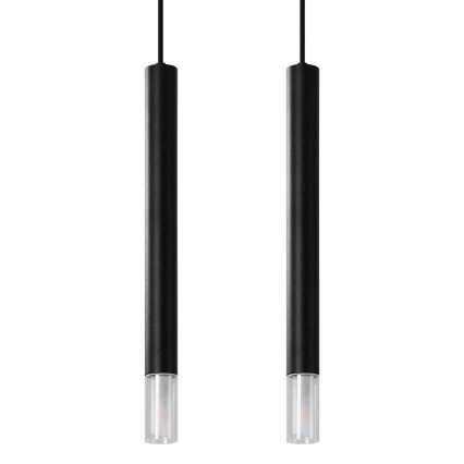 Kattokruunu johdossa VIZIER 2xG9/40W/230V musta