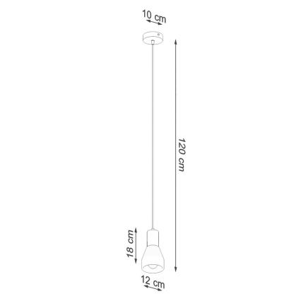 Kattokruunu johdossa QUBIC 1xE27/60W/230V betoni/Koivu/pyökki/musta