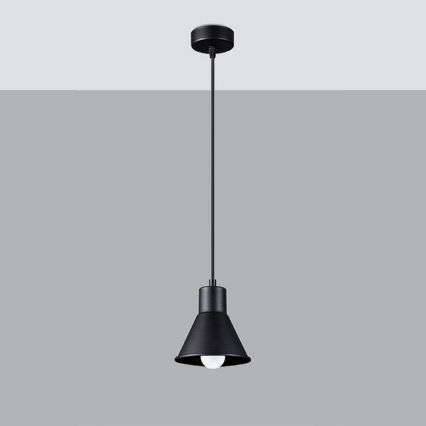 Kattokruunu johdossa TALEJA 1xE27/60W/230V musta