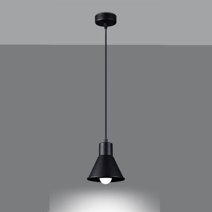Kattokruunu johdossa TALEJA 1xE27/60W/230V musta