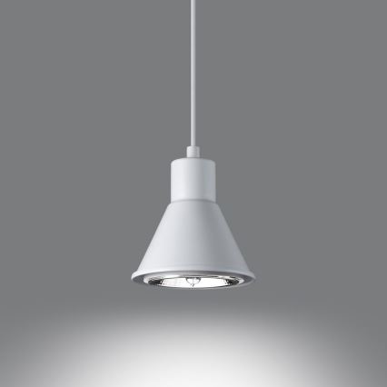 Kattokruunu johdossa TAZILA 1xES111/60W/230V valkoinen