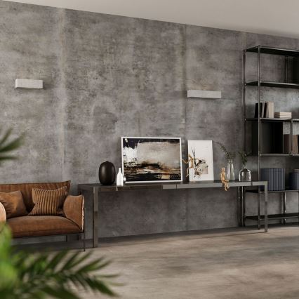 Seinävalo VEGA 2xE27/60W/230V 50 cm betoni