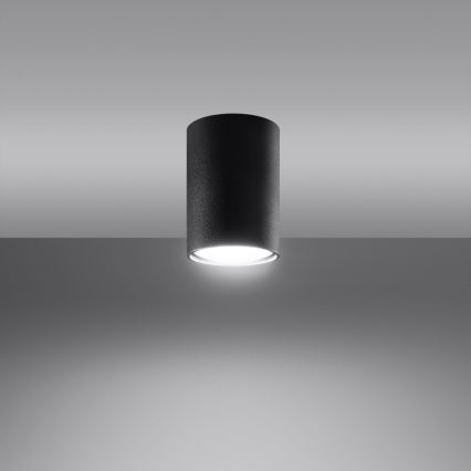 Kohdevalo LAGOS 1xGU10/10W/230V 10 cm musta