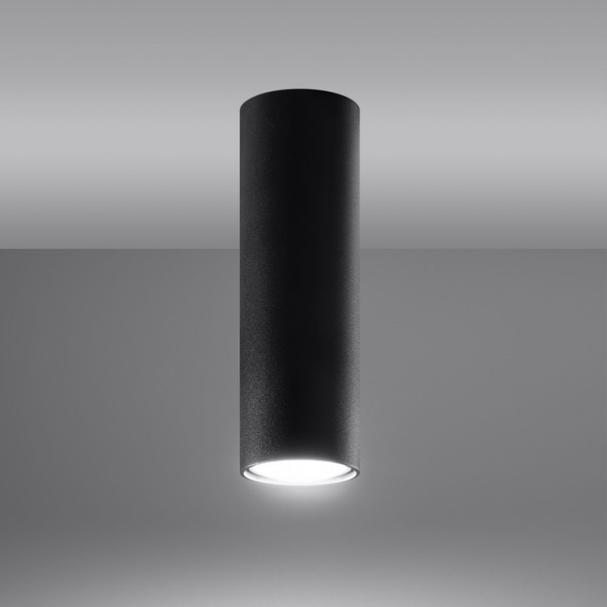 Kohdevalo LAGOS 1xGU10/10W/230V 20 cm musta