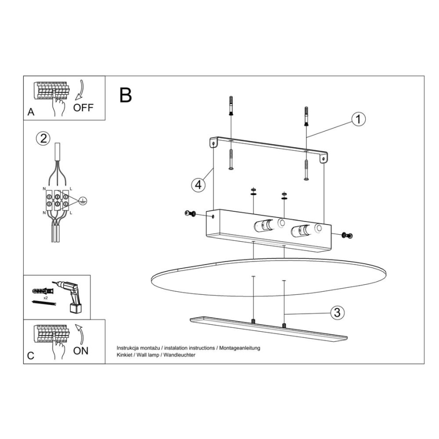 Kattovalo SALIA 2xG9/40W/230V
