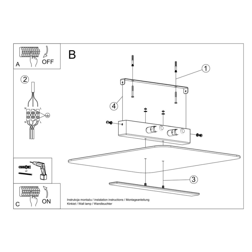 Kattovalo AZALIA 2xG9/40W/230V