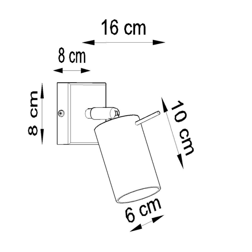 Seinäkohdevalo RING 1xGU10/10W/230V valkoinen