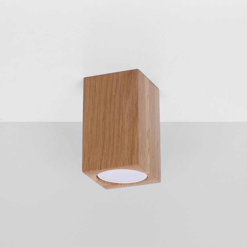 Kohdevalo KEKE 1xGU10/40W/230V 10 cm tammi