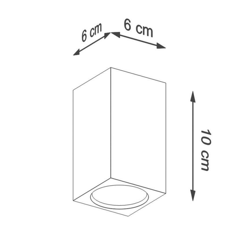 Kohdevalo KEKE 1xGU10/40W/230V 10 cm tammi