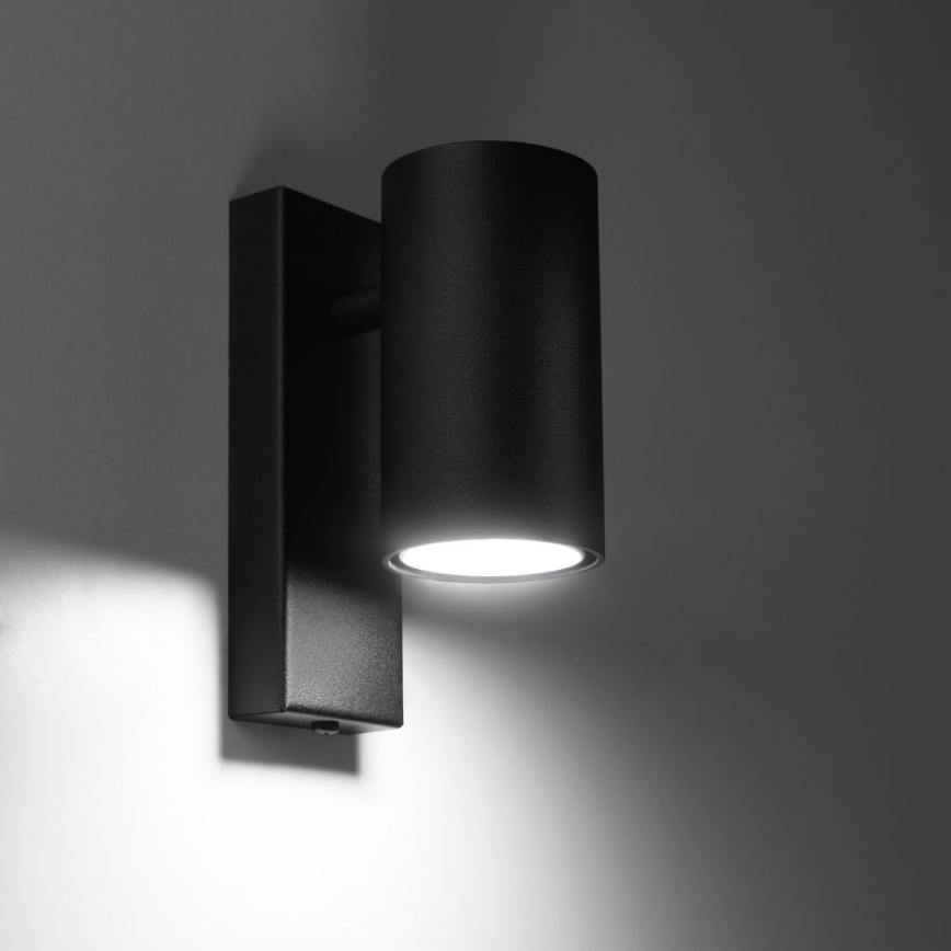 Seinävalaisin UTTI 1xGU10/40W/230V musta