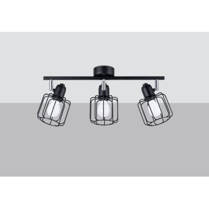 Kohdevalo BELUCI 3xE14/40W/230V musta