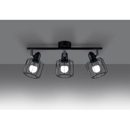 Kohdevalo BELUCI 3xE14/40W/230V musta