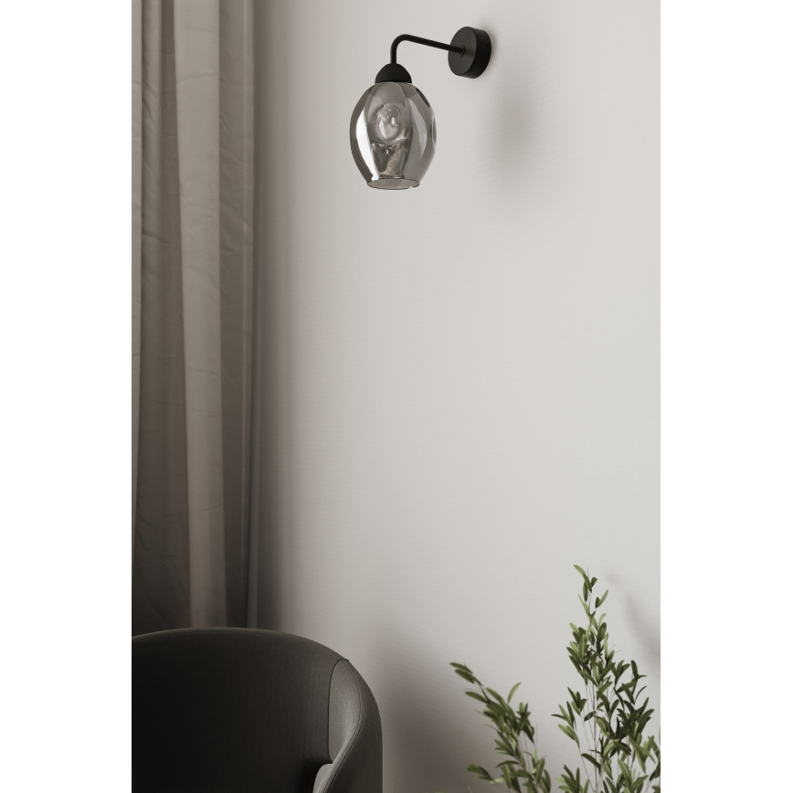 Seinävalaisin FILLAN 1xE27/60W/230V musta