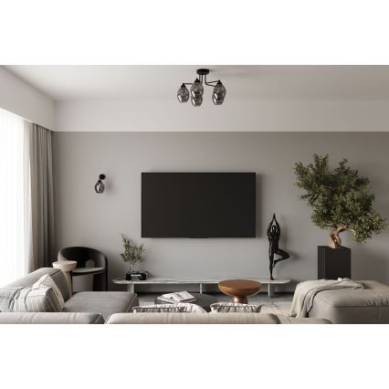 Seinävalaisin FILLAN 1xE27/60W/230V musta