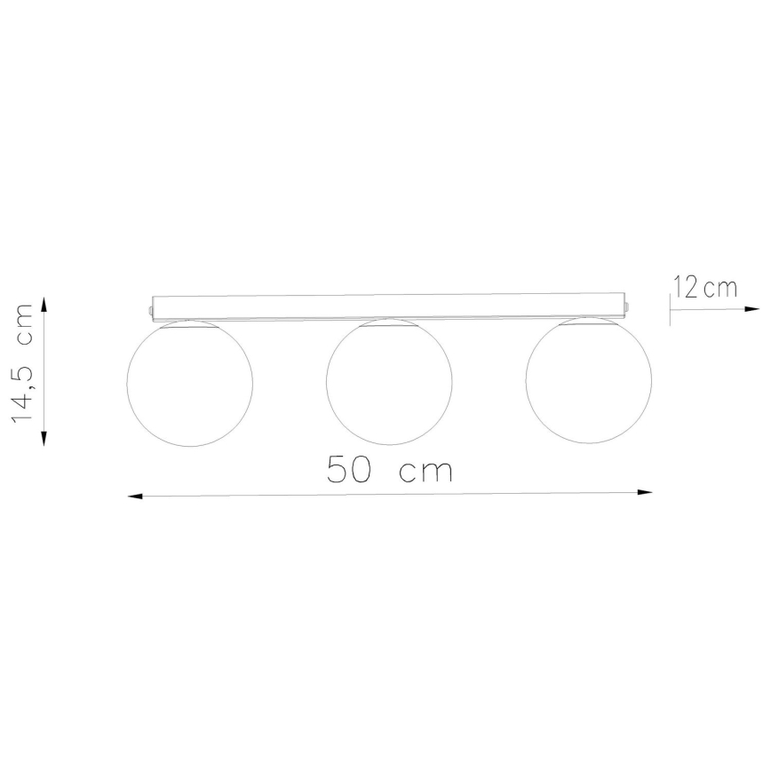 Sollux SL.1148 - Kattovalaisin YOLI 3xG9/12W/230V valkoinen