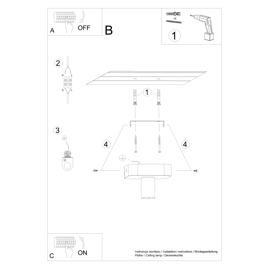 Kohdevalo TAVO 1xE27/15W/230V betoni