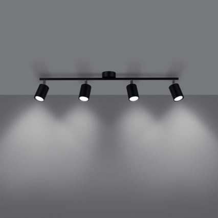 Kohdevalo LEMMI 4xGU10/10W/230V musta