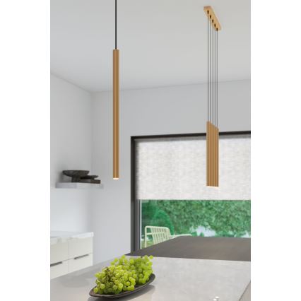 Kattokruunu johdossa PASTELO 5xG9/8W/230V kulta
