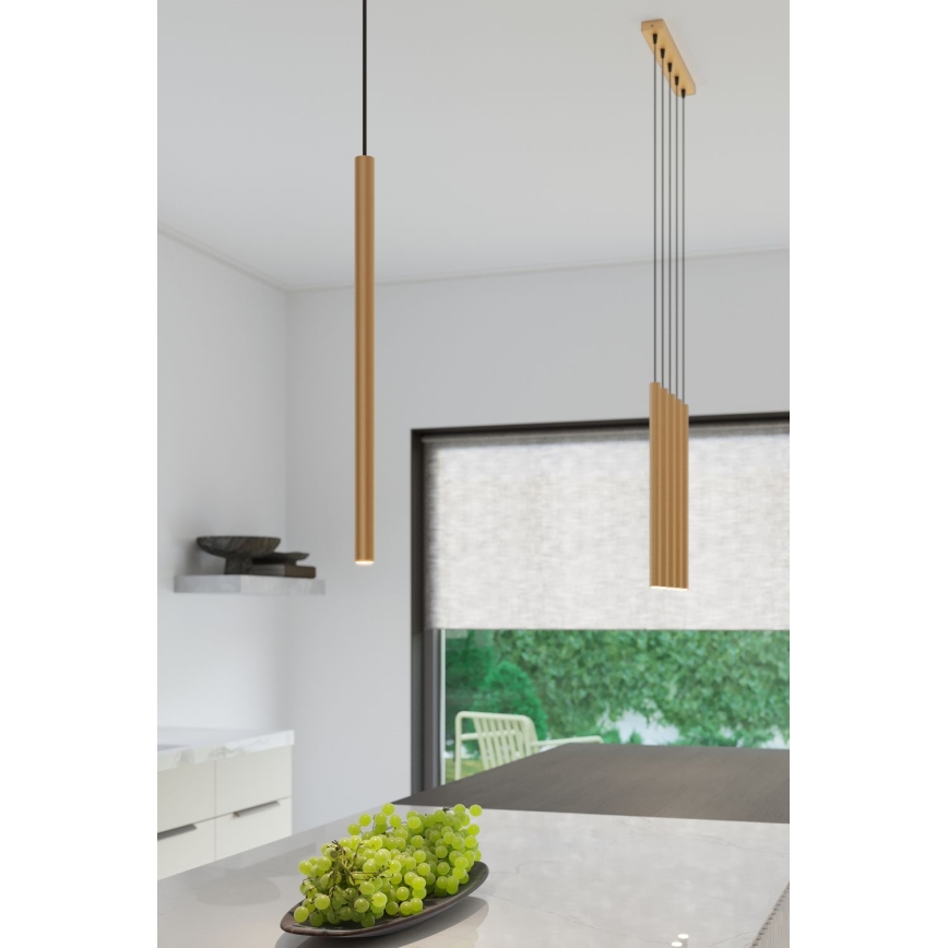 Kattokruunu johdossa PASTELO 5xG9/8W/230V kulta